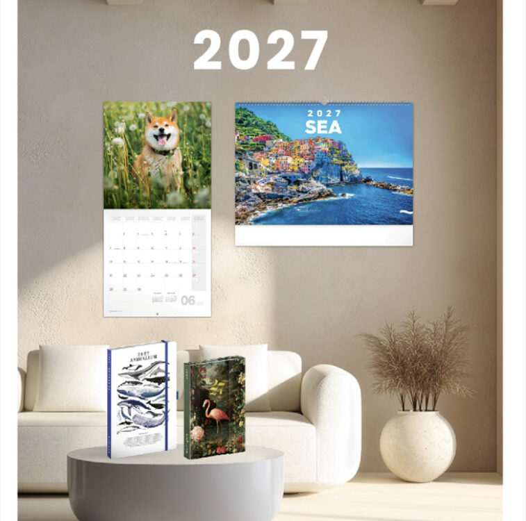 Kalendáre, diáre a notesy 2027